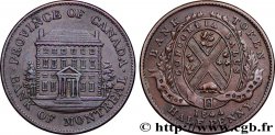 CANADA 1/2 Penny Province du Bas Canada Banque de Montréal 1844 