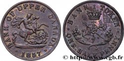 CANADA 1/2 Penny token Bank of Upper Canada 1857 Heaton
