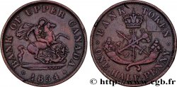 CANADA 1/2 Penny token Bank of Upper Canada 1854 Heaton