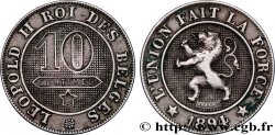BELGIQUE 10 Centimes lion légende française 1894 