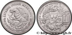 MEXIQUE 50 Pesos Coyolxauhqui du Templo Mayor de Tenochtitlán 1984 Mexico TTB+ 