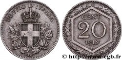 ITALY 20 Centesimi surfrappe 1918 Rome