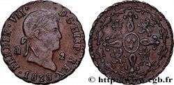 ESPAGNE 2 Maravedis Ferdinand VII 1828 Ségovie