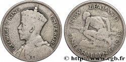 NEW ZEALAND 1 Shilling Georges V 1933 Londres VF 