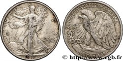 ÉTATS-UNIS D AMÉRIQUE 1/2 Dollar Walking Liberty 1917 Philadelphie