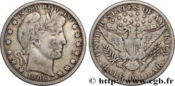 ESTADOS UNIDOS DE AMÉRICA 1/2 Dollar Barber 1906 Denver