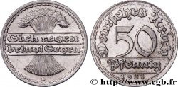 ALLEMAGNE 50 Pfennig gerbe de blé “sich regen bringt segen“ 1921 Munich - D