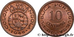 ANGOLA 10 Centavos monnayage colonial Portugais 1948 