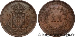 PORTUGAL - MARIA II  20 Reis  1849 