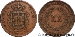 PORTUGAL -MARIE II  20 Reis  1847 