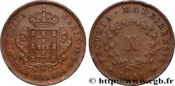 PORTUGAL - MARIA II  10 Réis  1852 