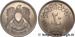 ÉGYPTE 20 Piastres emblème AH 1400 1980 