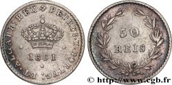 PORTUGAL - ROYAUME DU PORTUGAL - PIERRE V 50 Réis  1861 