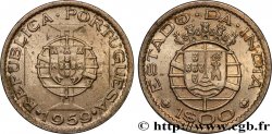 INDE PORTUGAISE 1 Escudo emblème du Portugal / emblème de l’État portugais de l Inde 1959 