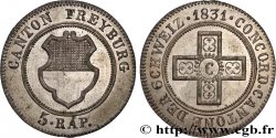 SCHWEIZ - KANTON  FREIBURG 5 Rappen 1831 