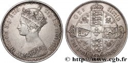 ROYAUME-UNI 1 Florin Victoria style gothique 1853 Londres