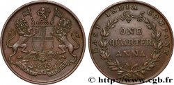 INDES BRITANNIQUES 1/4 Anna East India Company 1835 Calcutta