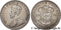 SOUTH AFRICA 2 1/2 Shillings Georges V / armes couronnée 1936 Pretoria