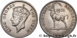 SOUTHERN RHODESIA 2 Shillings Georges VI 1951 