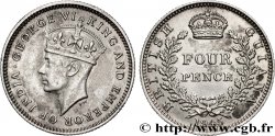 GUIANA 4 Pence frappe au nom de Georges VI 1945 