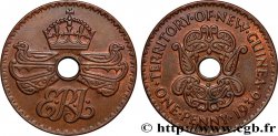 NEW GUINEA 1 Penny monogramme couronné 1936 