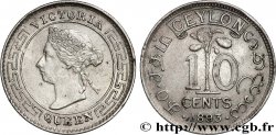 CEYLAN 10 Cents Victoria 1893 