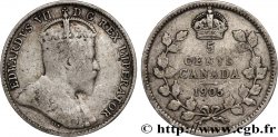 CANADA 5 Cents Édouard VII 1905 Londres
