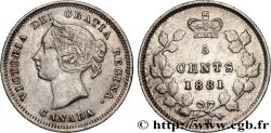 CANADA 5 Cents  Victoria 1881 Heaton