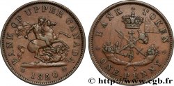 CANADá
 1 Penny token Province du Haut Canada St Georges terrassant le dragon 1850 Heaton