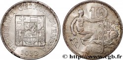 CHECOSLOVAQUIA 10 Korun alégorie du travail 1932  EBC 