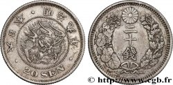 JAPóN 20 Sen type I dragon an 9 Meiji 1876 