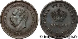 INDE PORTUGAISE 1/8 Tanga Louis Ier 1881 