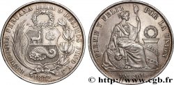 PERU 1 Sol “Liberté” assise 1872 Lima