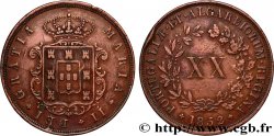 PORTUGAL - MARIA II  20 Reis  1852 