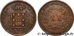 PORTUGAL - ROYAUME DE PORTUGAL - MARIE II  20 Reis  1852 