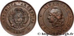 ARGENTINA 1 Centavo 1890  AU 