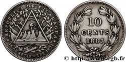 NIKARAGUA 10 Centavos 1887 Heaton