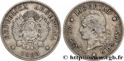 ARGENTINE 20 Centavos 1883 