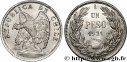 CILE 1 Peso condor 1921 Santiago - S°