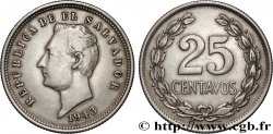 SALVADOR 25 Centavos 1943 Philadelphie ou San Francisco