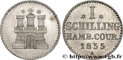 ALLEMAGNE - VILLE LIBRE DE HAMBOURG 1 Schilling 1855 Berlin