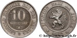 BELGIQUE 10 Centimes lion 1862 