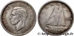 KANADA 10 Cents Georges VI 1943 