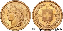 SWITZERLAND 20 Francs Helvetia 1886 Berne