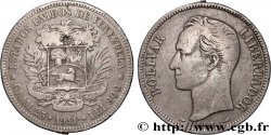 VENEZUELA 5 Bolivares Simon Bolivar 1911 Paris