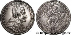 ITALIE - ÉTATS DU PAPE - INNOCENT XI (Benoît Odescalchi) Piastre An 1 (1676-1677) Rome