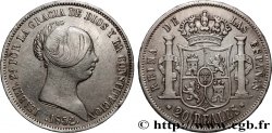 ESPAGNE - ROYAUME D ESPAGNE - ISABELLE II 20 Reales  1852 Madrid