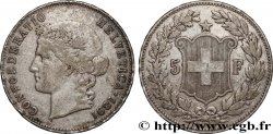 SUISSE 5 Francs Helvetia 1891 Berne