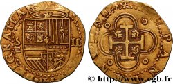 SPAIN - KINGDOM OF SPAIN - PHILIP II 2 Escudos n.d. Séville AU 