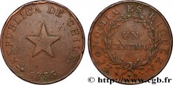 CHILI 1 Centavo type à tranche épaisse 1835 Soho TB+ 